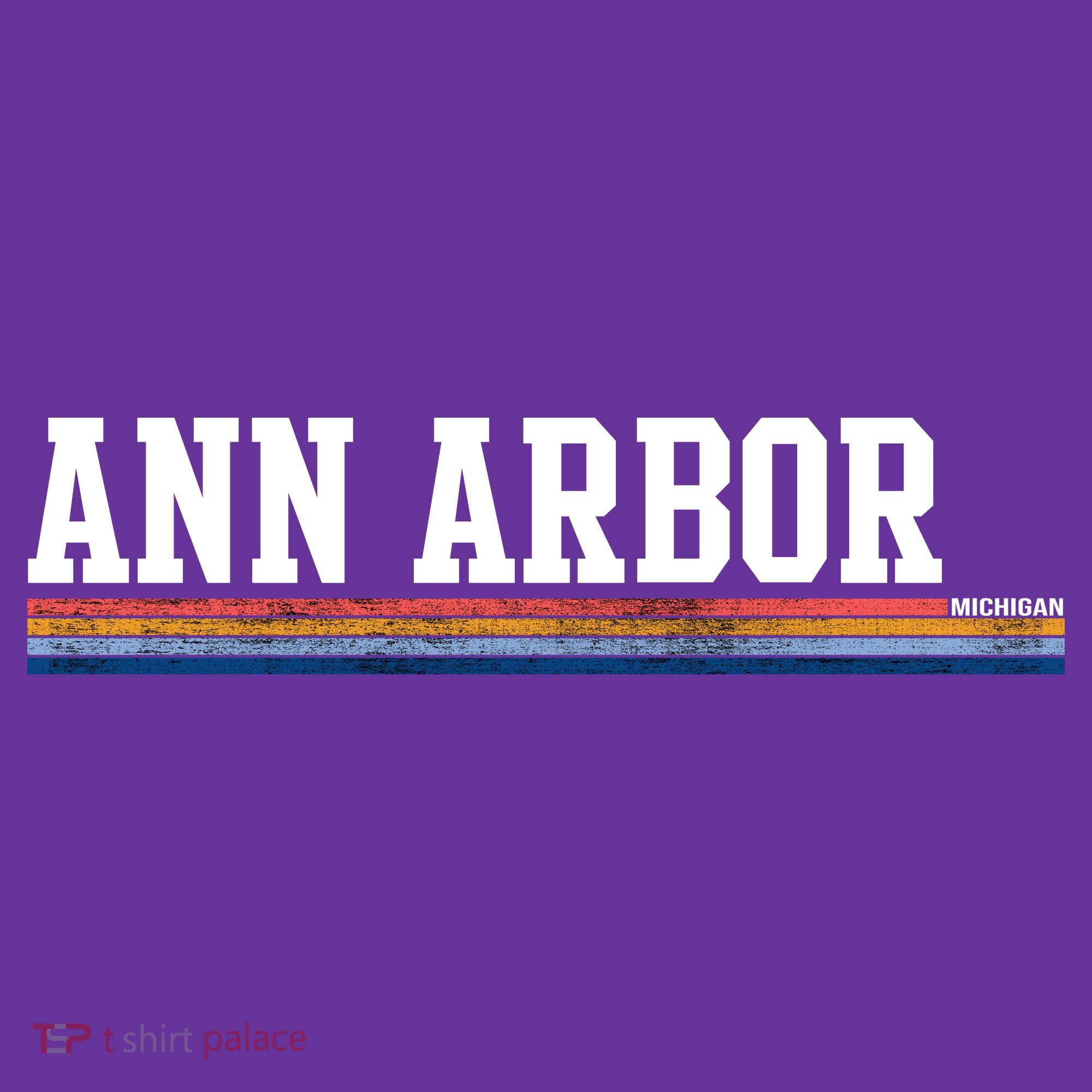 Ann Arbor Michigan Retro Logo Women's T-Shirt