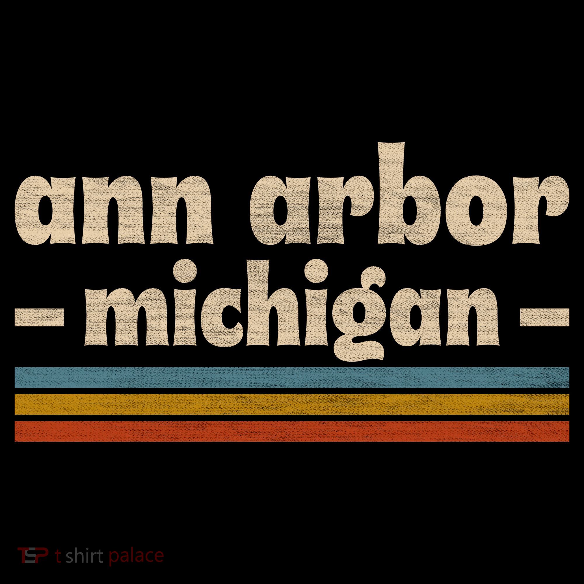 Ann Arbor Michigan Retro Doggie Tank