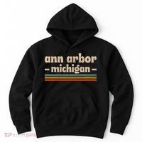 Ann Arbor Michigan Retro Hoodie thumb 0
