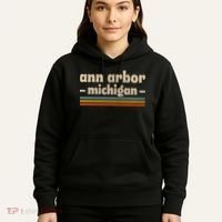 Ann Arbor Michigan Retro Hoodie thumb 5