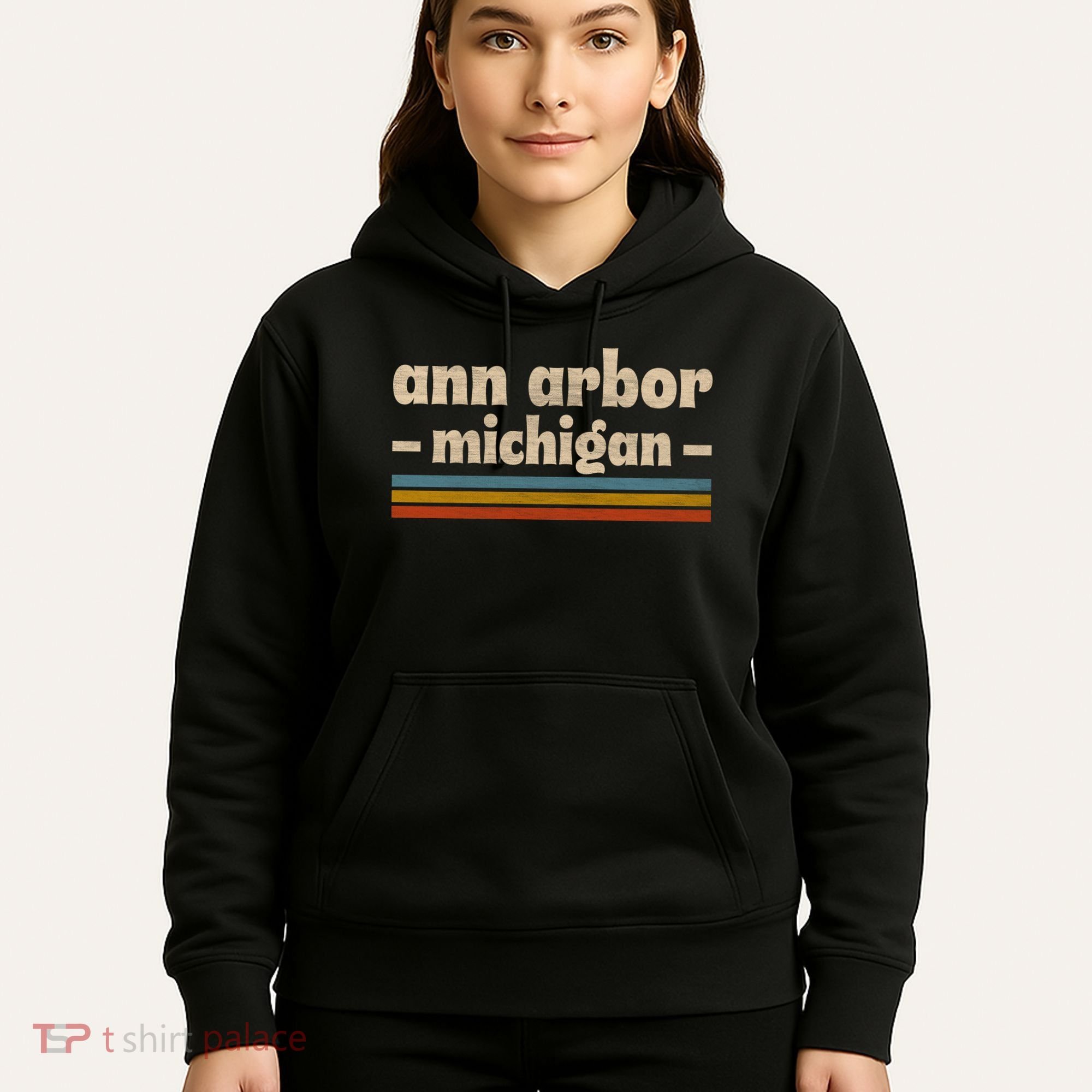 Ann Arbor Michigan Retro Hoodie