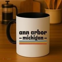 Ann Arbor Michigan Retro Coffee Mug thumb 4