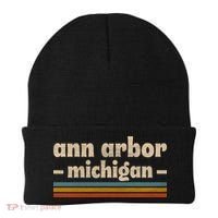 Ann Arbor Michigan Retro Beanie thumb 0