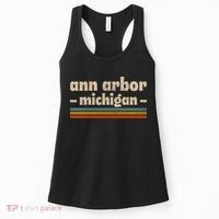 Ann Arbor Michigan Retro Women's Tank Top thumb 0