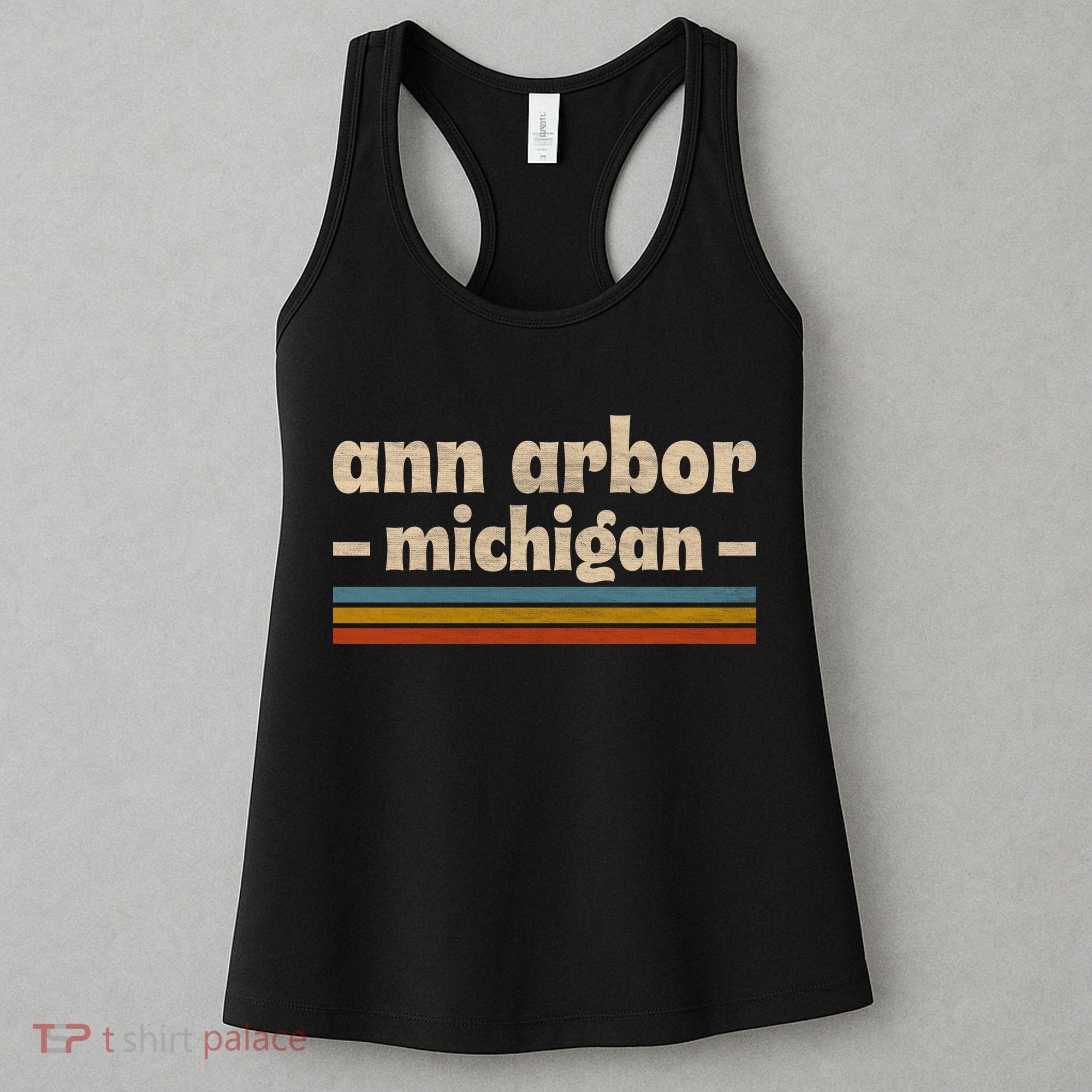 Ann Arbor Michigan Retro Women's Tank Top