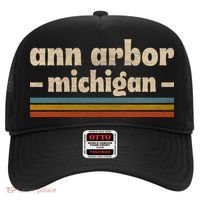 Ann Arbor Michigan Retro Hat thumb 0