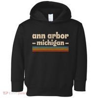 Ann Arbor Michigan Retro Toddler Hoodie thumb 0