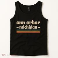 Ann Arbor Michigan Retro Tank Top thumb 2