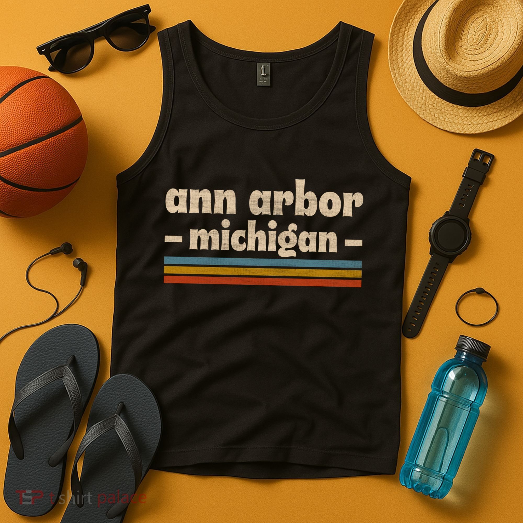 Ann Arbor Michigan Retro Tank Top