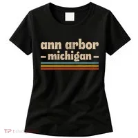 Ann Arbor Michigan Retro Women's T-Shirt thumb 0