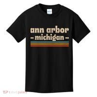 Ann Arbor Michigan Retro Kids T-Shirt thumb 0