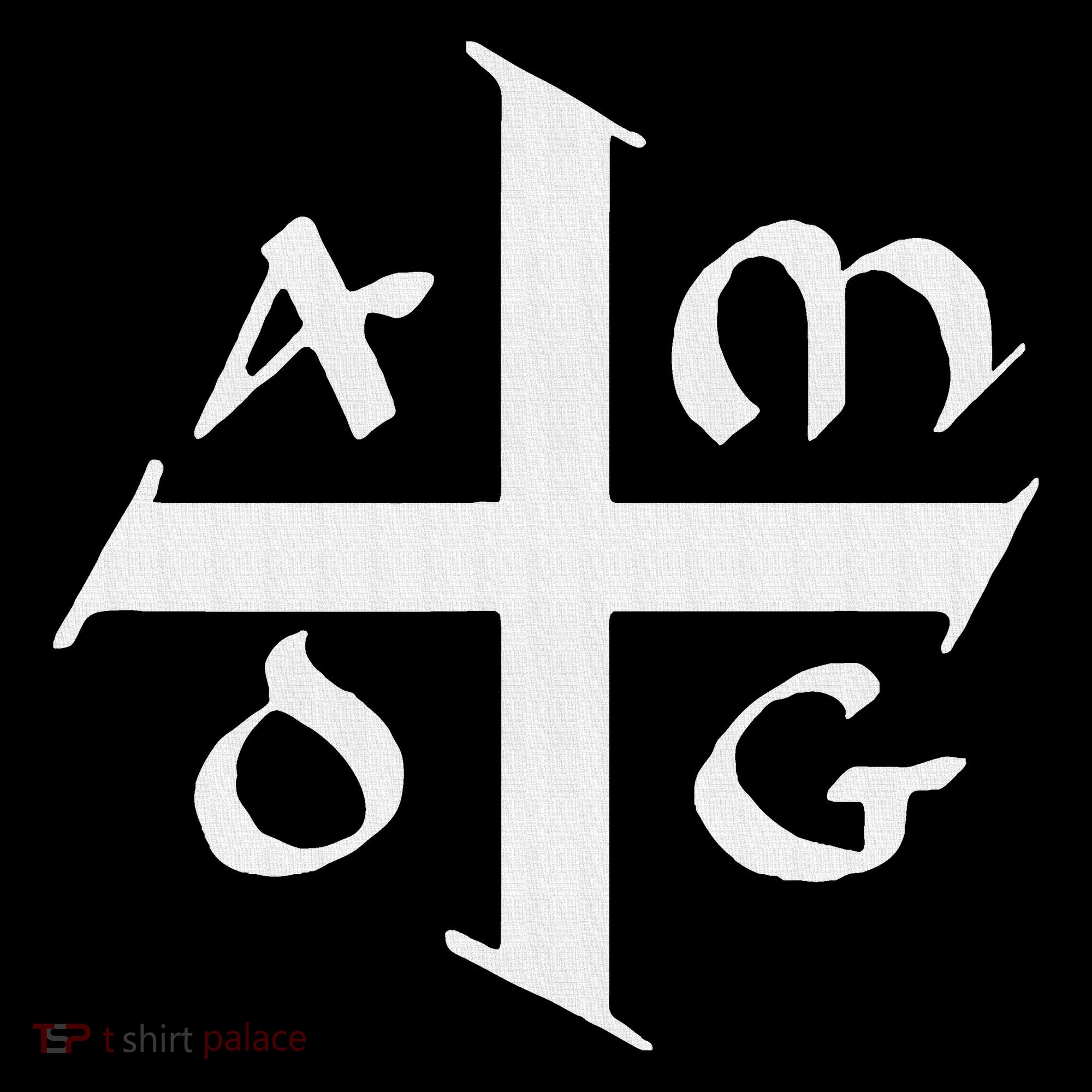 Amdg Ad Majorem Dei Gloriam Big Jesuit Cross Sweatshirt