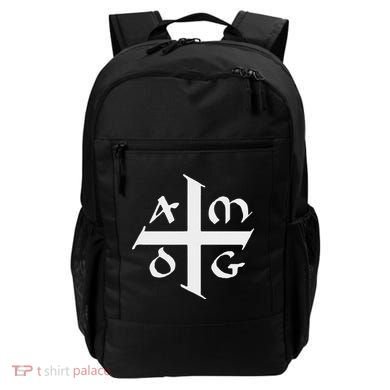 Amdg Ad Majorem Dei Gloriam Big Jesuit Cross Backpack