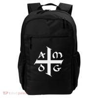Amdg Ad Majorem Dei Gloriam Big Jesuit Cross Backpack thumb 0
