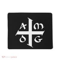 Amdg Ad Majorem Dei Gloriam Big Jesuit Cross Mousepad thumb 0