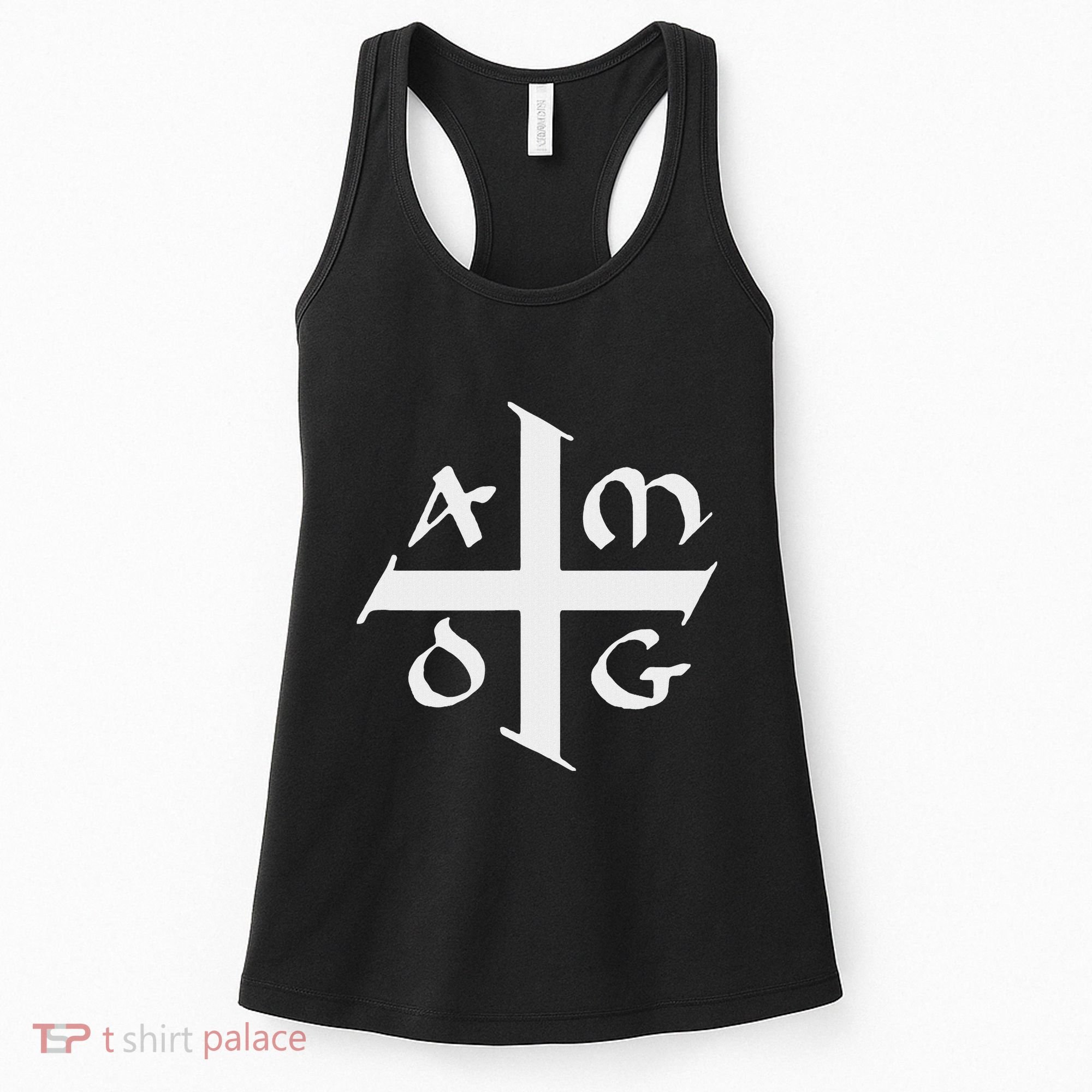 Amdg Ad Majorem Dei Gloriam Big Jesuit Cross Women's Tank Top