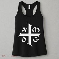 Amdg Ad Majorem Dei Gloriam Big Jesuit Cross Women's Tank Top thumb 3