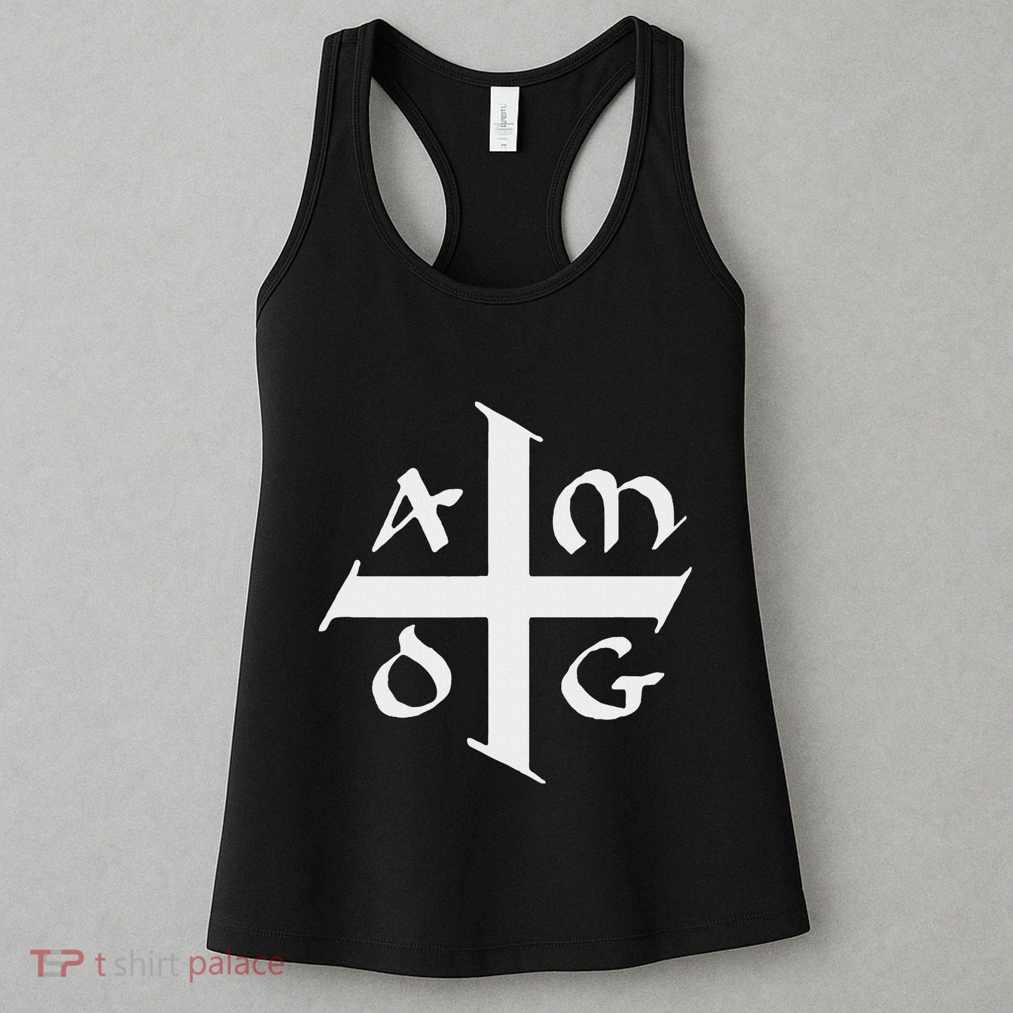 Amdg Ad Majorem Dei Gloriam Big Jesuit Cross Women's Tank Top