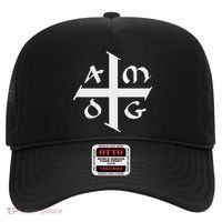 Amdg Ad Majorem Dei Gloriam Big Jesuit Cross Hat thumb 0