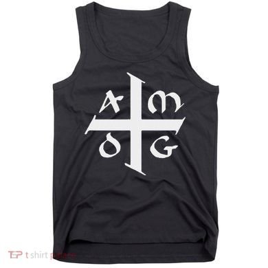Amdg Ad Majorem Dei Gloriam Big Jesuit Cross Tank Top