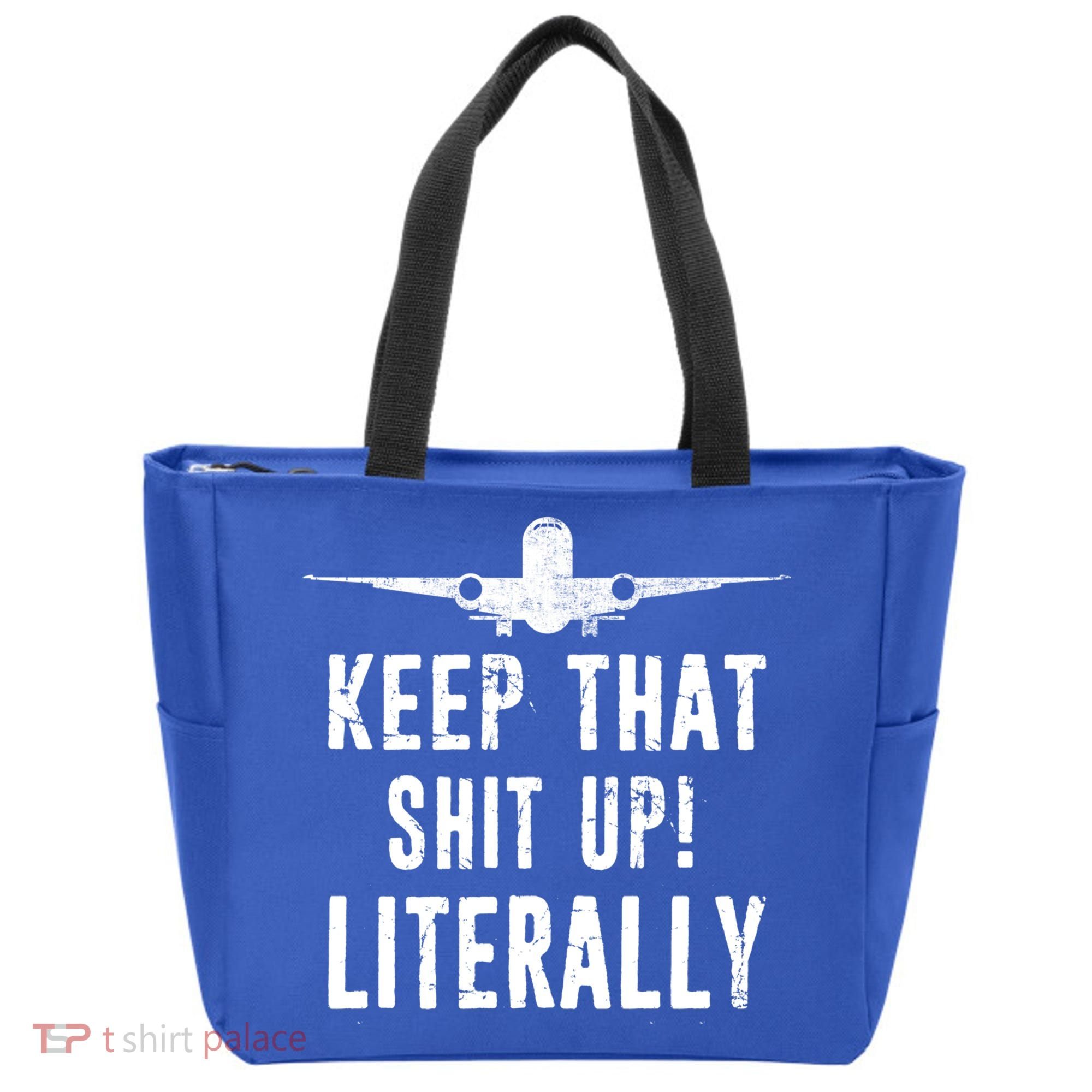 Aircraft Airplane Mechanic Gift Keep That Shit Up Gift Tote Bag