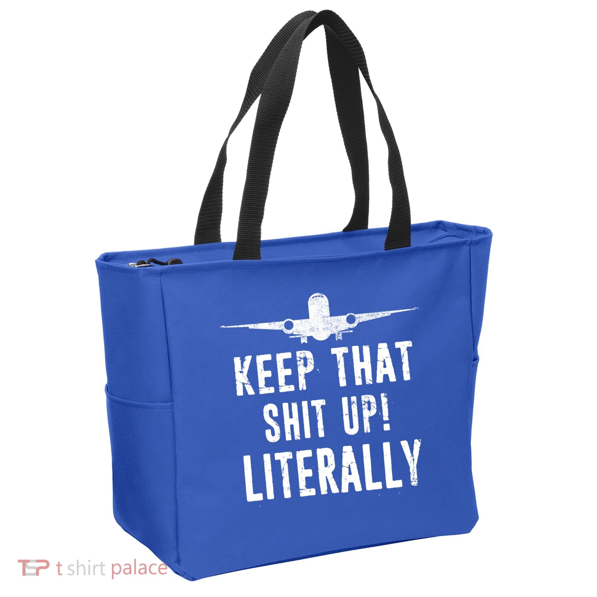Aircraft Airplane Mechanic Gift Keep That Shit Up Gift Tote Bag