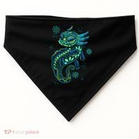 Axolotl Aztec Mexican Salamander Mexico  USA-Made Doggie Bandana thumb 0