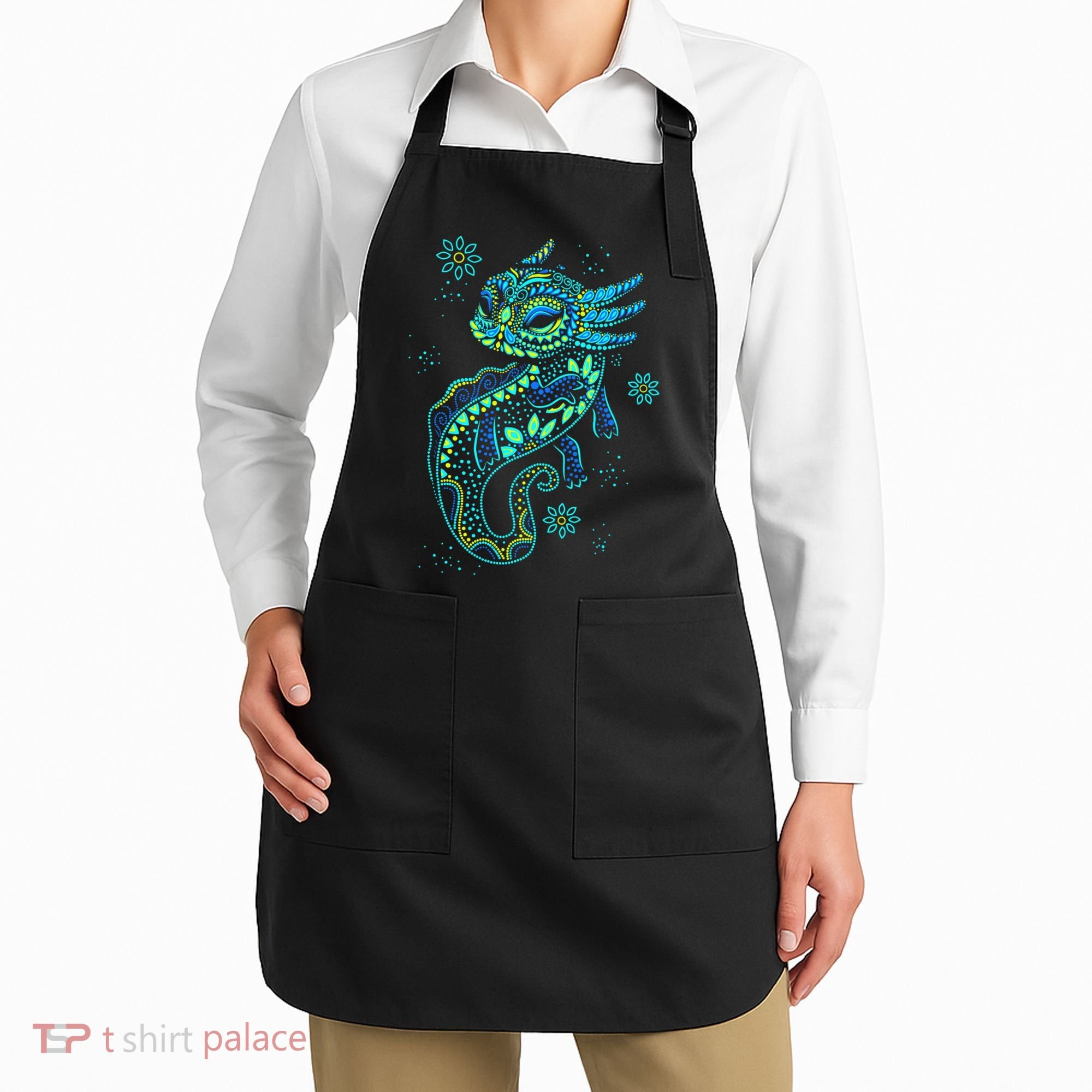 Axolotl Aztec Mexican Salamander Mexico  Apron
