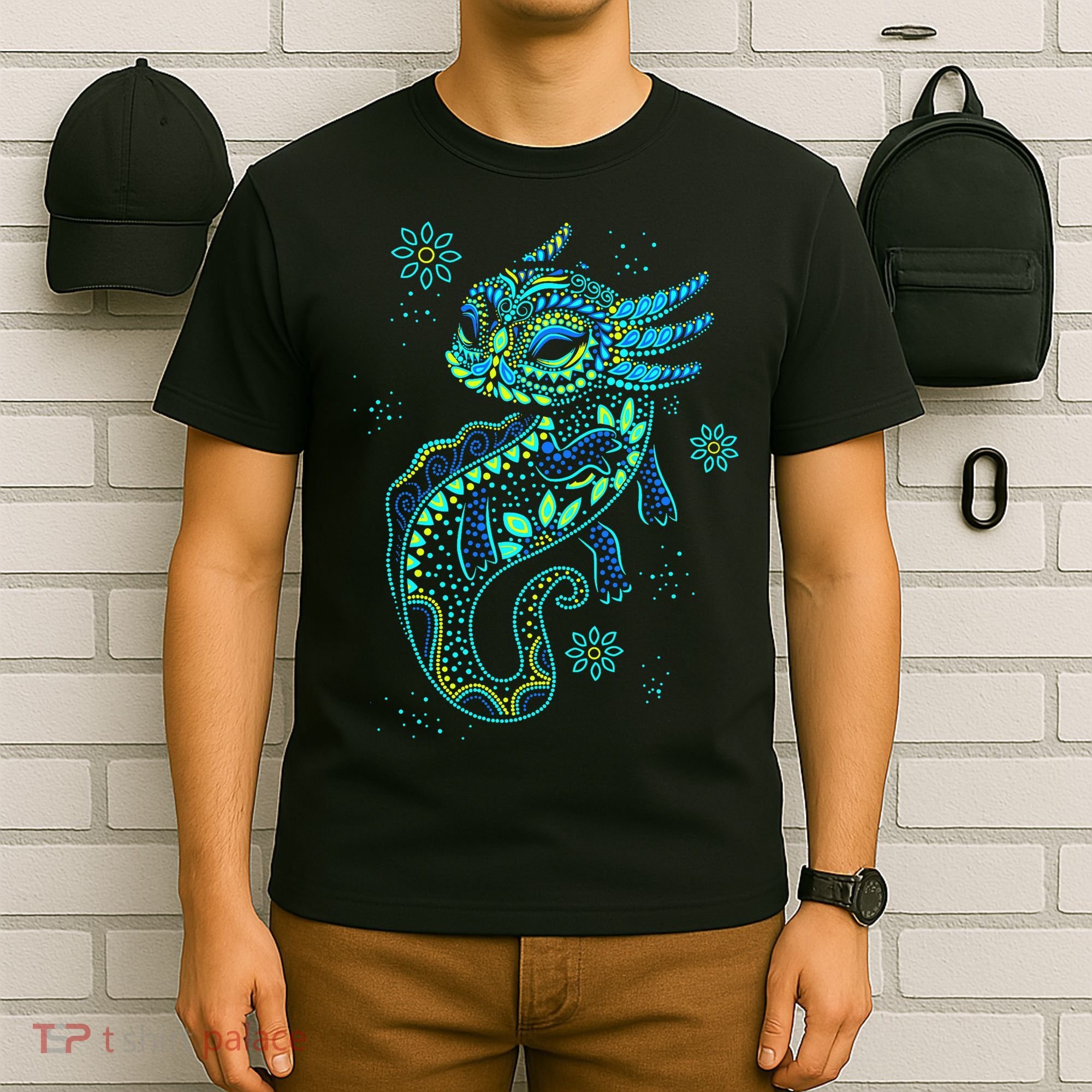Axolotl Aztec Mexican Salamander Mexico  T-Shirt