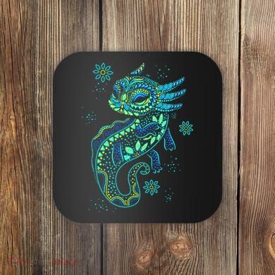 Axolotl Aztec Mexican Salamander Mexico  Coaster
