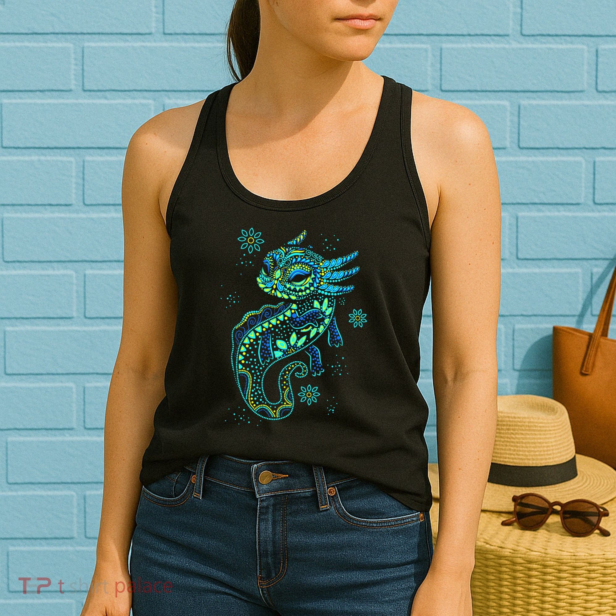 Axolotl Aztec Mexican Salamander Mexico  Women's Tank Top