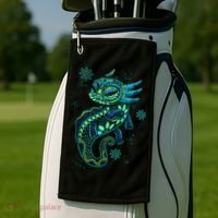 Axolotl Aztec Mexican Salamander Mexico  Golf Towel thumb 2