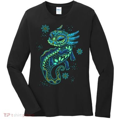 Axolotl Aztec Mexican Salamander Mexico  Women's Long Sleeve Shirt