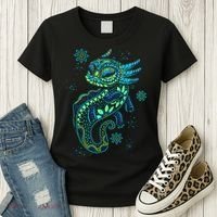 Axolotl Aztec Mexican Salamander Mexico  Women's T-Shirt thumb 3