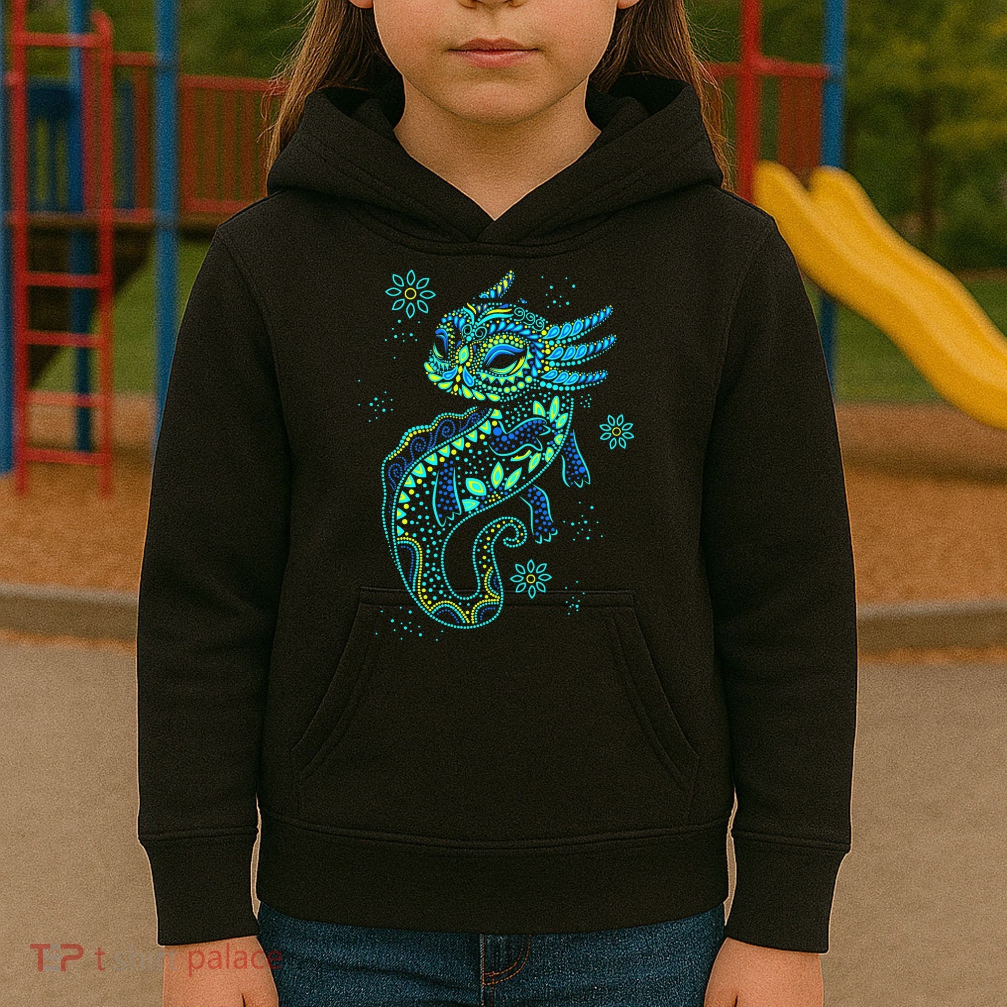 Axolotl Aztec Mexican Salamander Mexico  Kids Hoodie