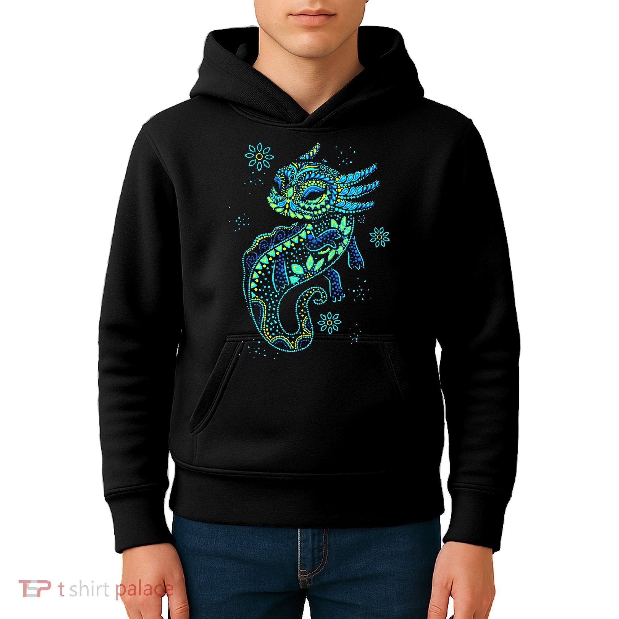 Axolotl Aztec Mexican Salamander Mexico  Kids Hoodie