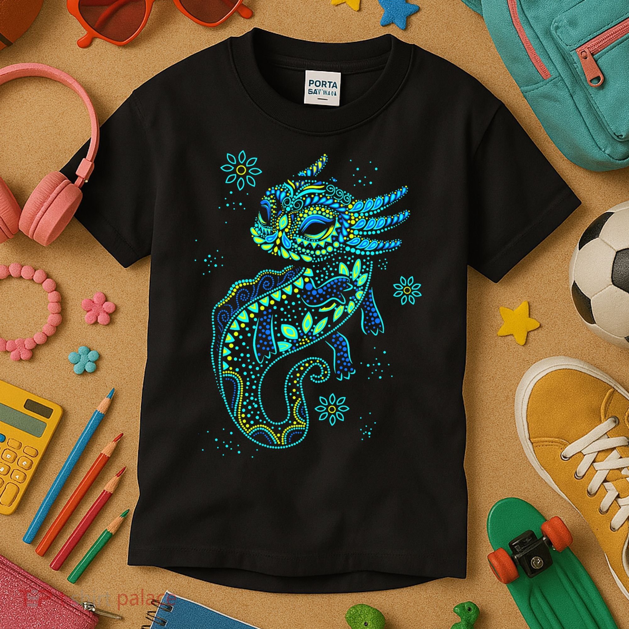 Axolotl Aztec Mexican Salamander Mexico  Kids T-Shirt