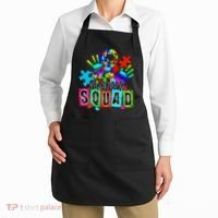 Autism Awareness Month Ribbon Support Squad Apron thumb 2
