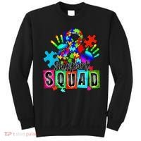 Autism Awareness Month Ribbon Support Squad Sweatshirt thumb 0