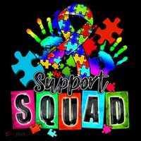 Autism Awareness Month Ribbon Support Squad Coaster thumb 2