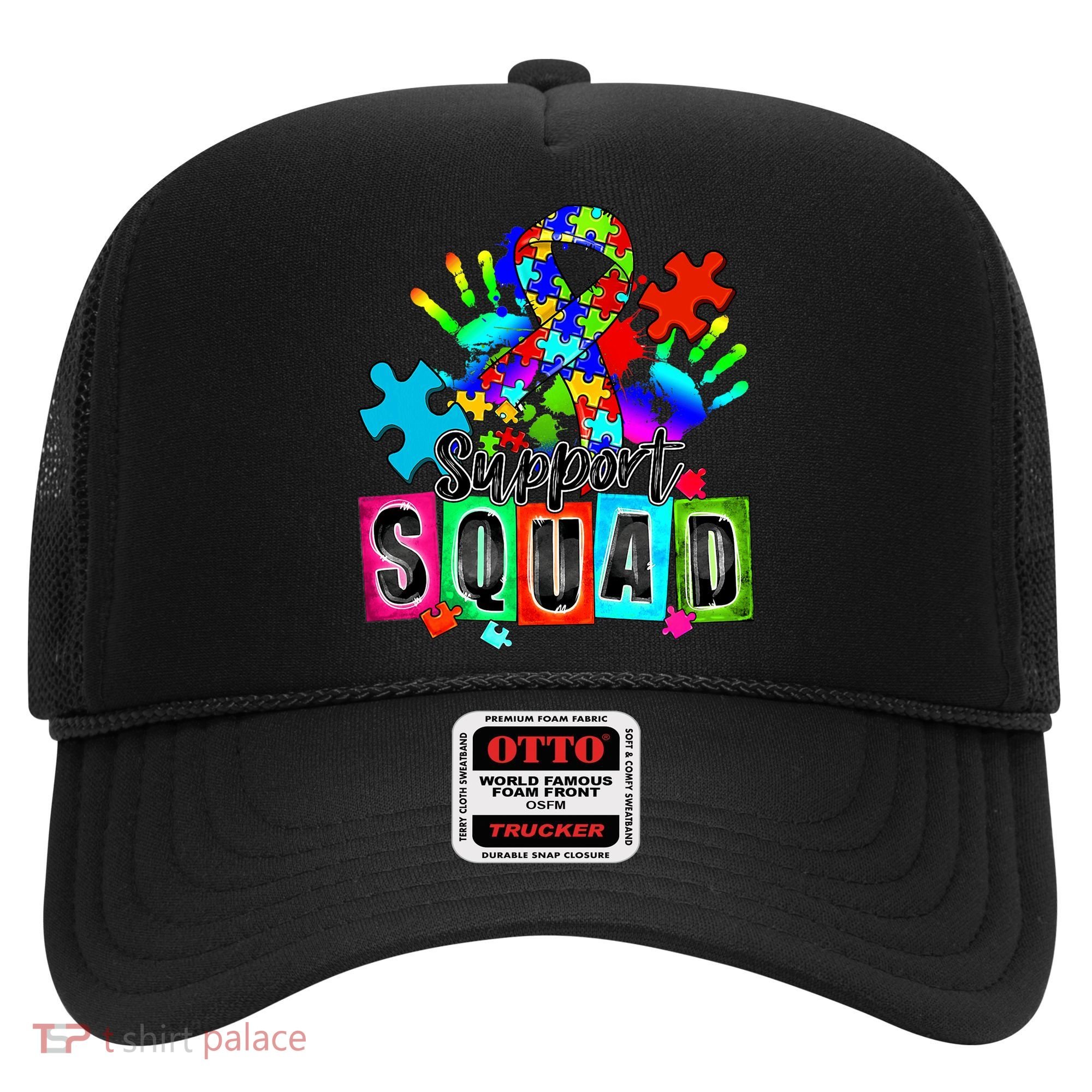 Autism Awareness Month Ribbon Support Squad Hat
