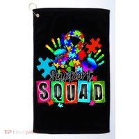 Autism Awareness Month Ribbon Support Squad Golf Towel thumb 0