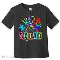 Autism Awareness Month Ribbon Support Squad Toddler T-Shirt thumb 0