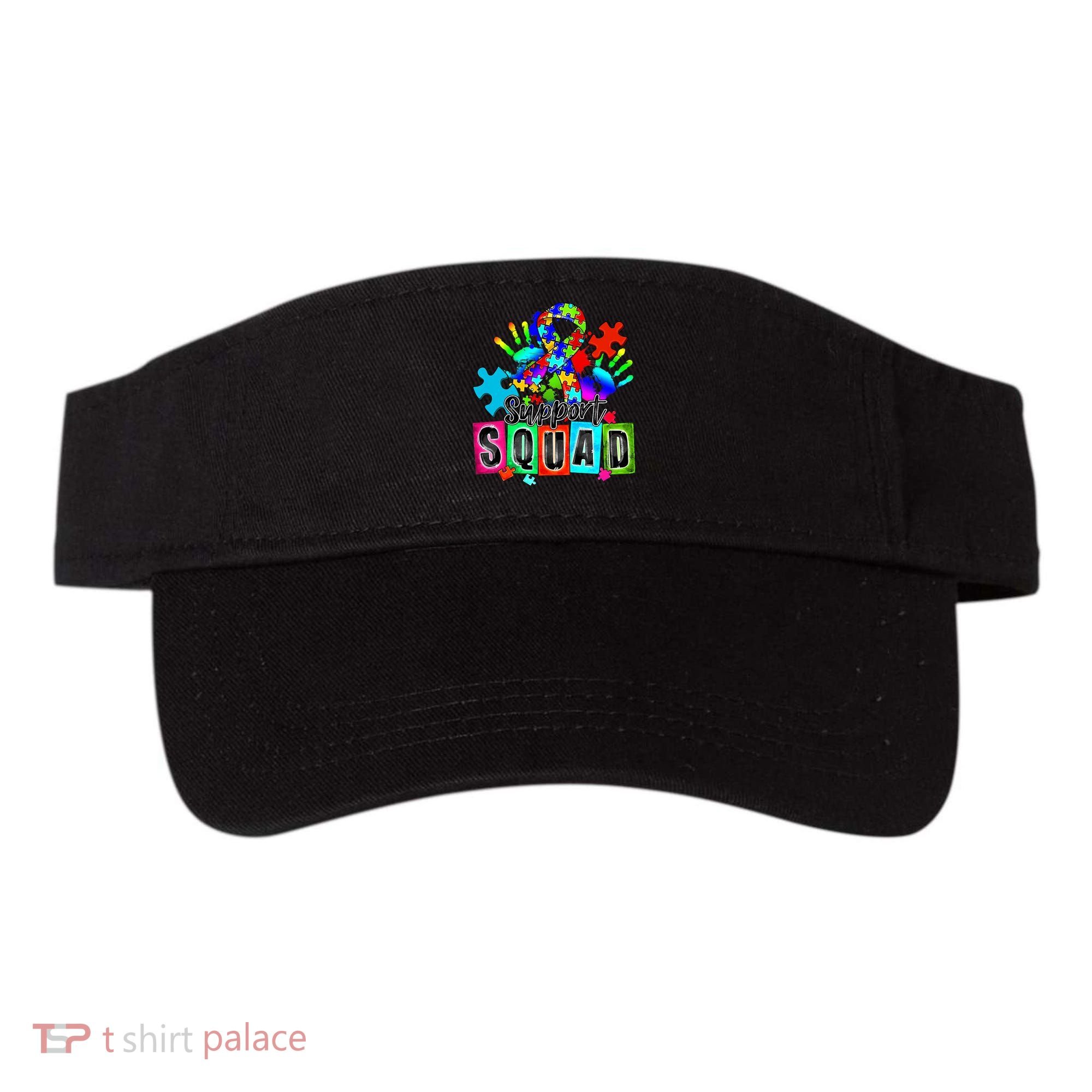 Autism Awareness Month Ribbon Support Squad Visor