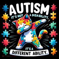 Autism Awareness Month Autism Cat Dabbing Support Autism Gift Coffee Mug thumb 5