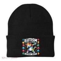 Autism Awareness Month Autism Cat Dabbing Support Autism Gift Beanie thumb 0