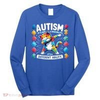 Autism Awareness Month Autism Cat Dabbing Support Autism Gift Long Sleeve Shirt thumb 0