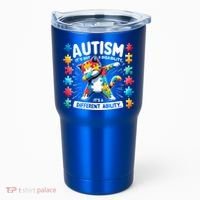 Autism Awareness Month Autism Cat Dabbing Support Autism Gift Tumbler thumb 0