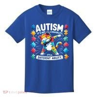 Autism Awareness Month Autism Cat Dabbing Support Autism Gift Kids T-Shirt thumb 0