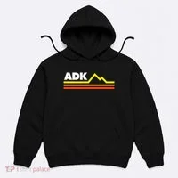 Adk Adirondack Mountains Retro Hoodie thumb 0